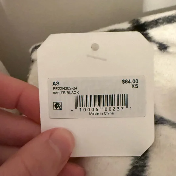 Altar'd State White & Black Windowpane Mini Skirt - Picture 4 of 4